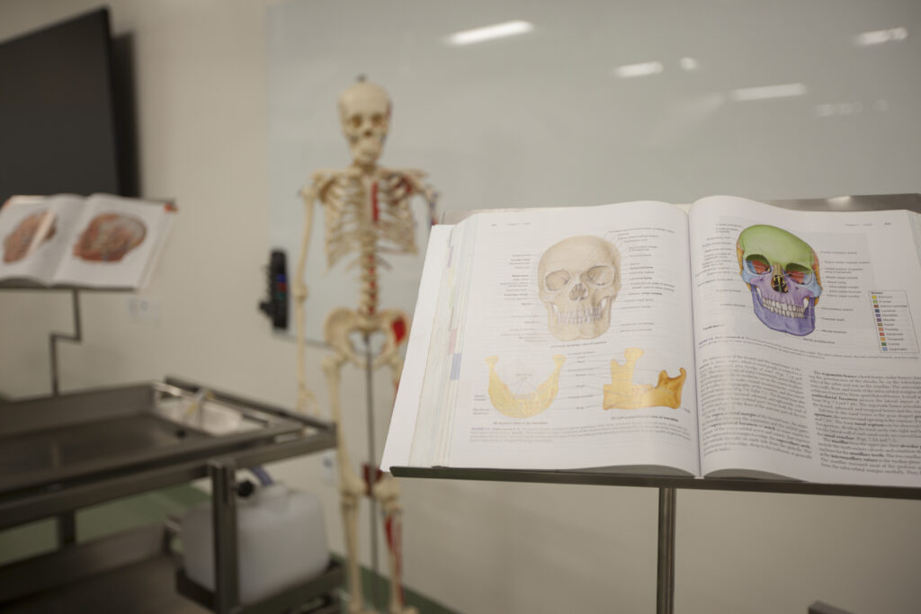A pharmacy classroom at the Henry and Diane Rinker Campus in Irvine.