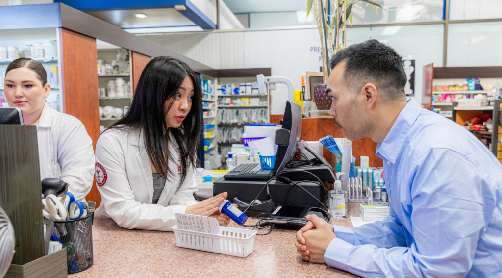 PharmD students trains with preceptor