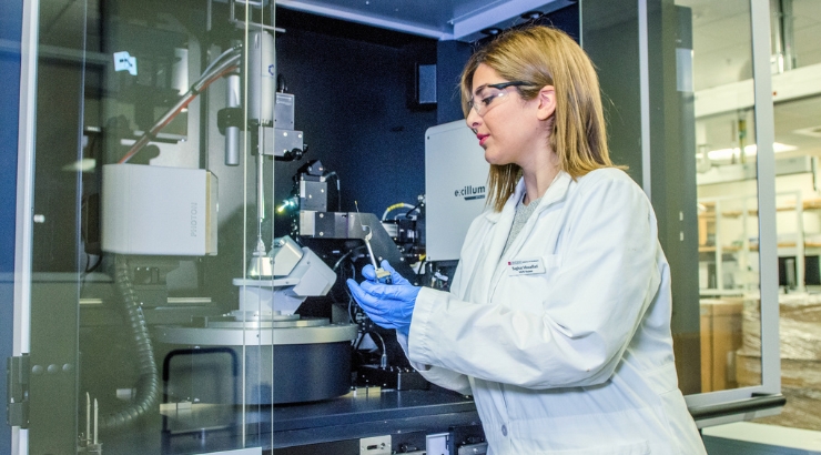 Pharmacist working in the lab