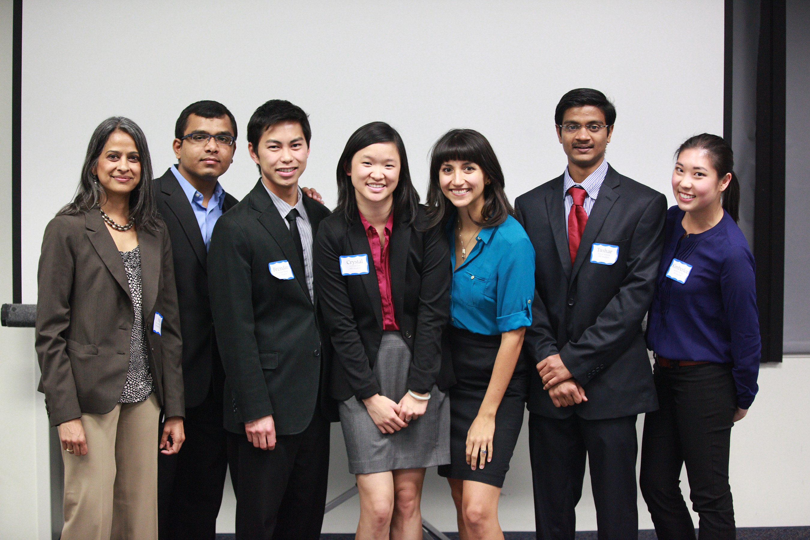 The 2014 planning committee (L to R), Dr Anu Prakash, Maulik Pandya, Brendan Wong, Crystal Lin, Jessica Hallstrom, Tushar Sawant, Kimberly Au