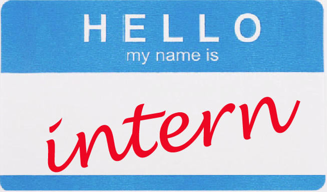 "Hello My Name is Intern" Name Badge