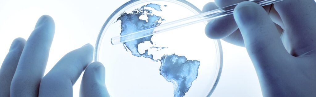 Blue earth in the test-tube
