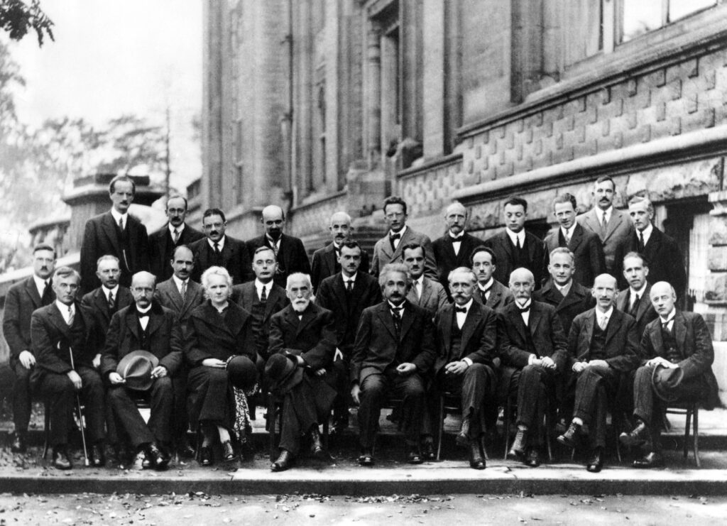 Einstein and other famous scientists