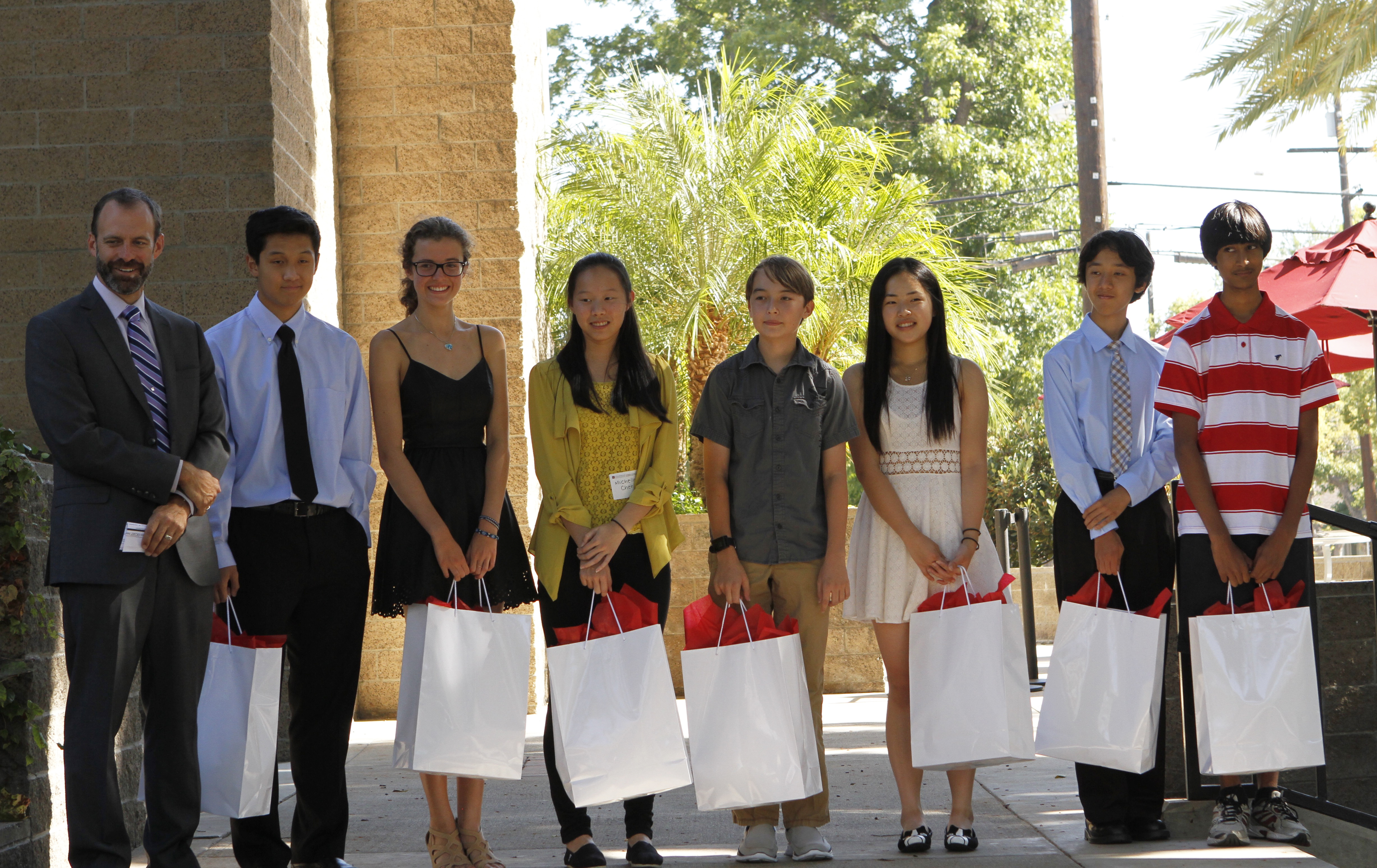 STEAM Students and Dean Andrew Lyon
