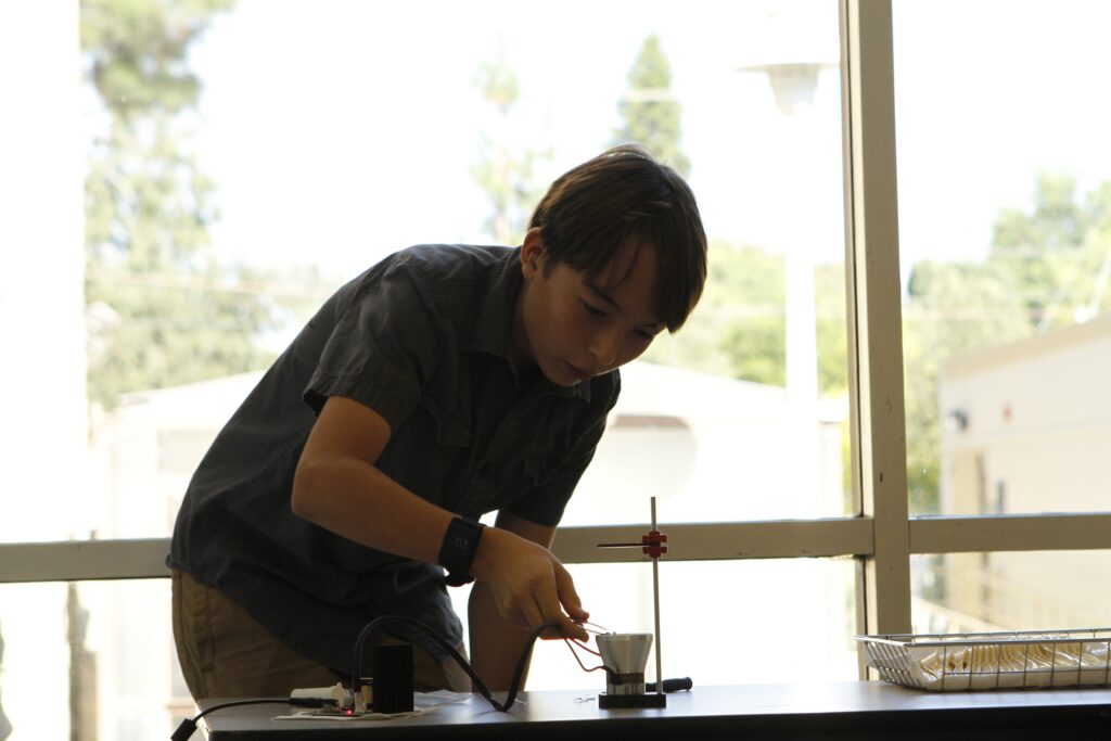 Students at the Orange County Science and Engineering Fair (OCSEF)