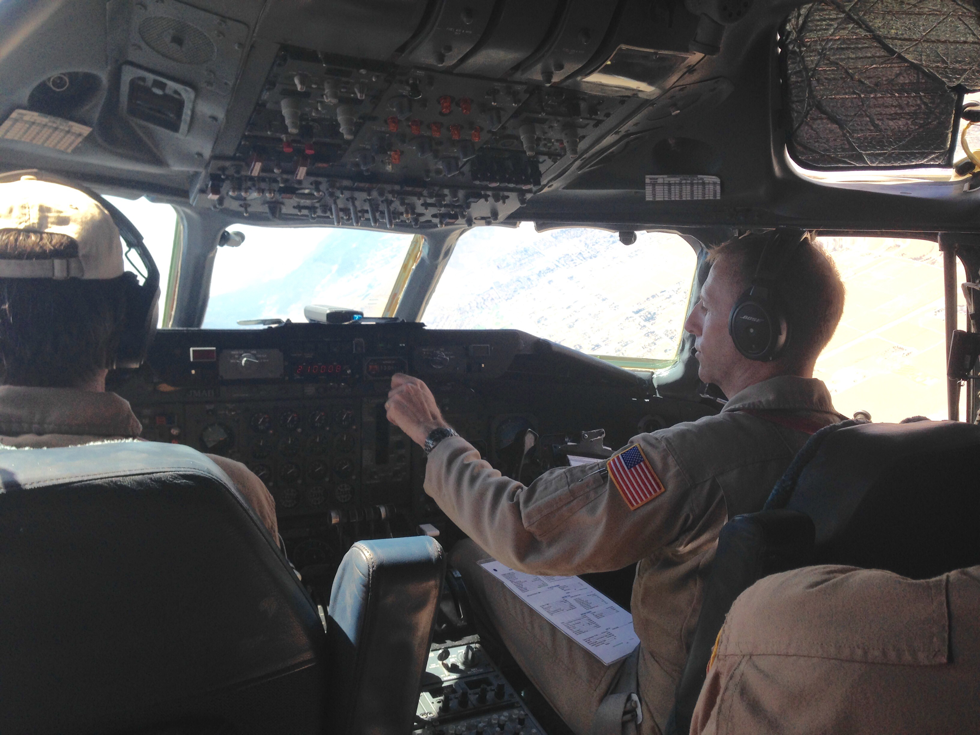 Inside of a plane