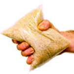 Rice with edible packaging