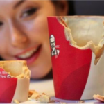 Edible cookie coffee cups from KFC