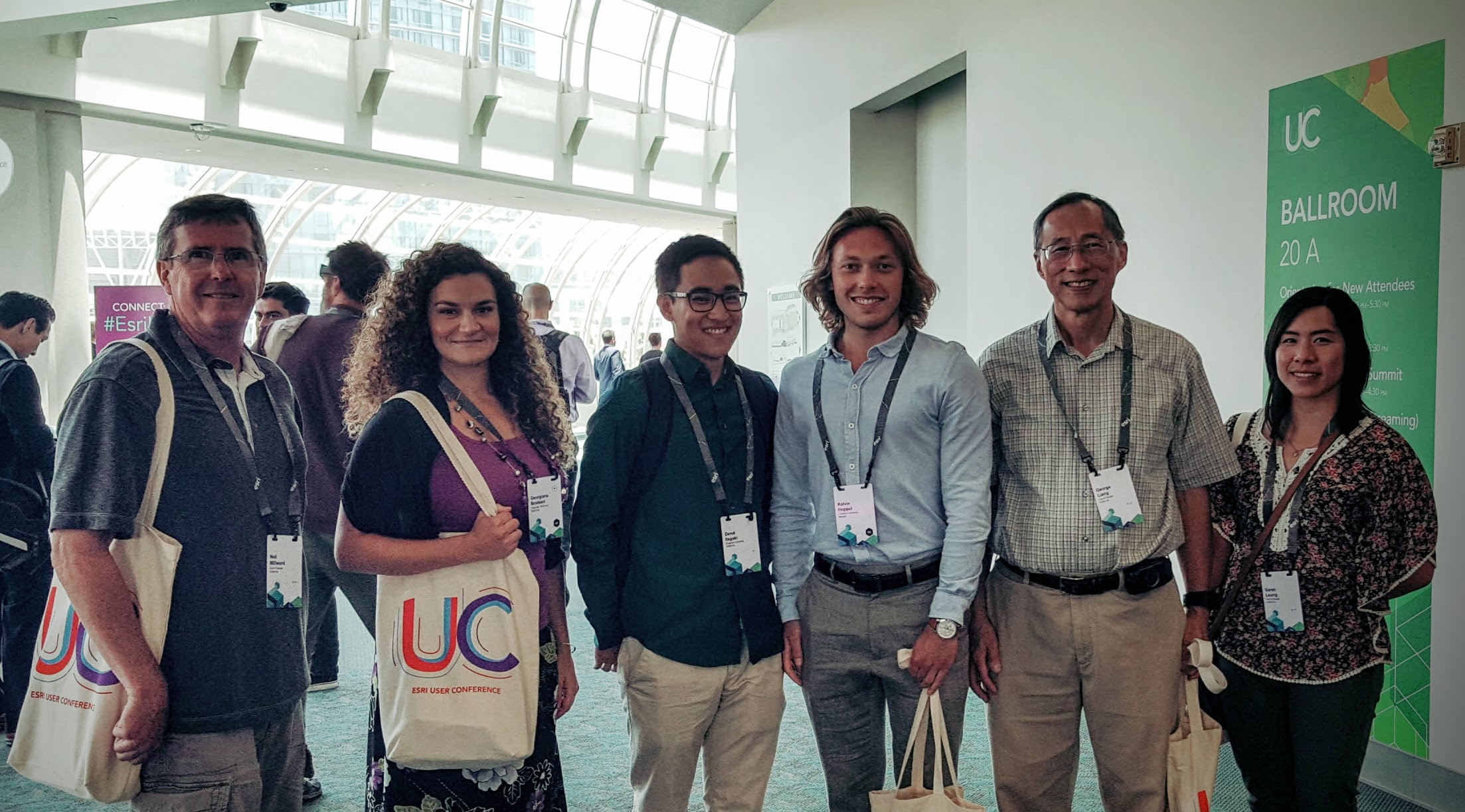 Even with 17,000 attendees, we still ran into our neighbors, the GIS team from the City of Orange Public Works Department.