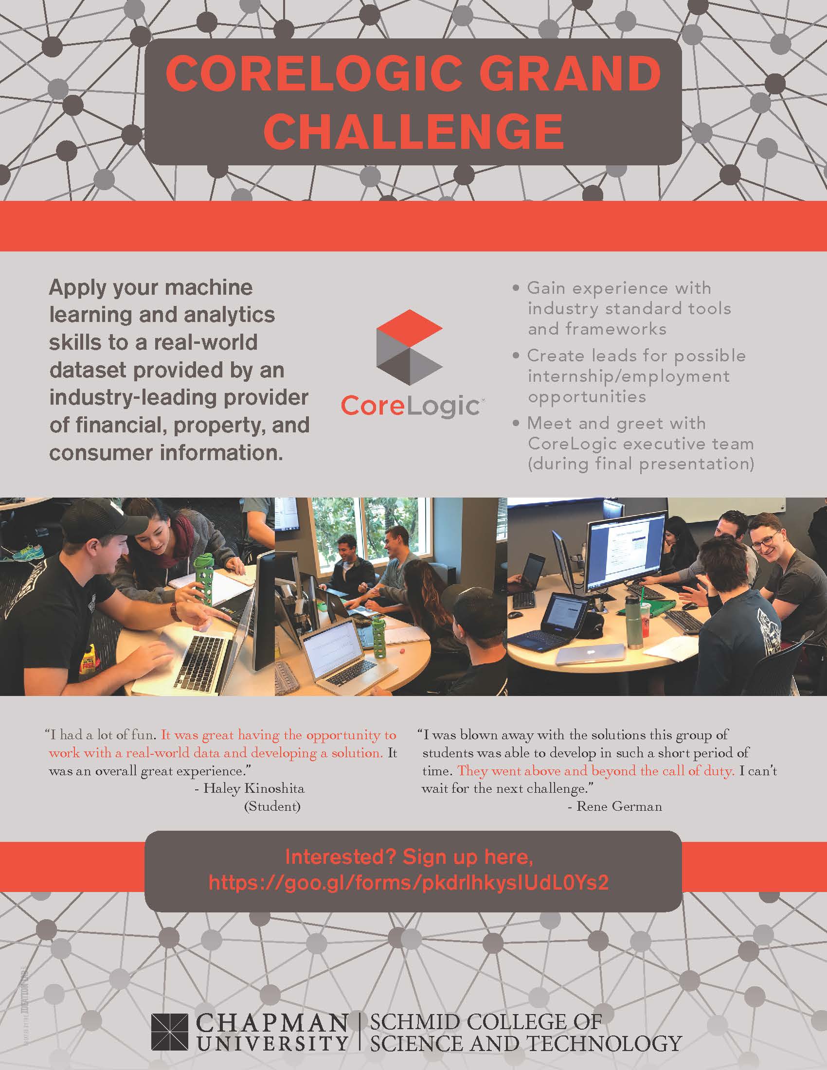 CoreLogic Challenge flyer