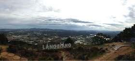 Langbiang Mountain sign