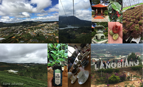 Collage of photos from Da Lat, Vietnam.