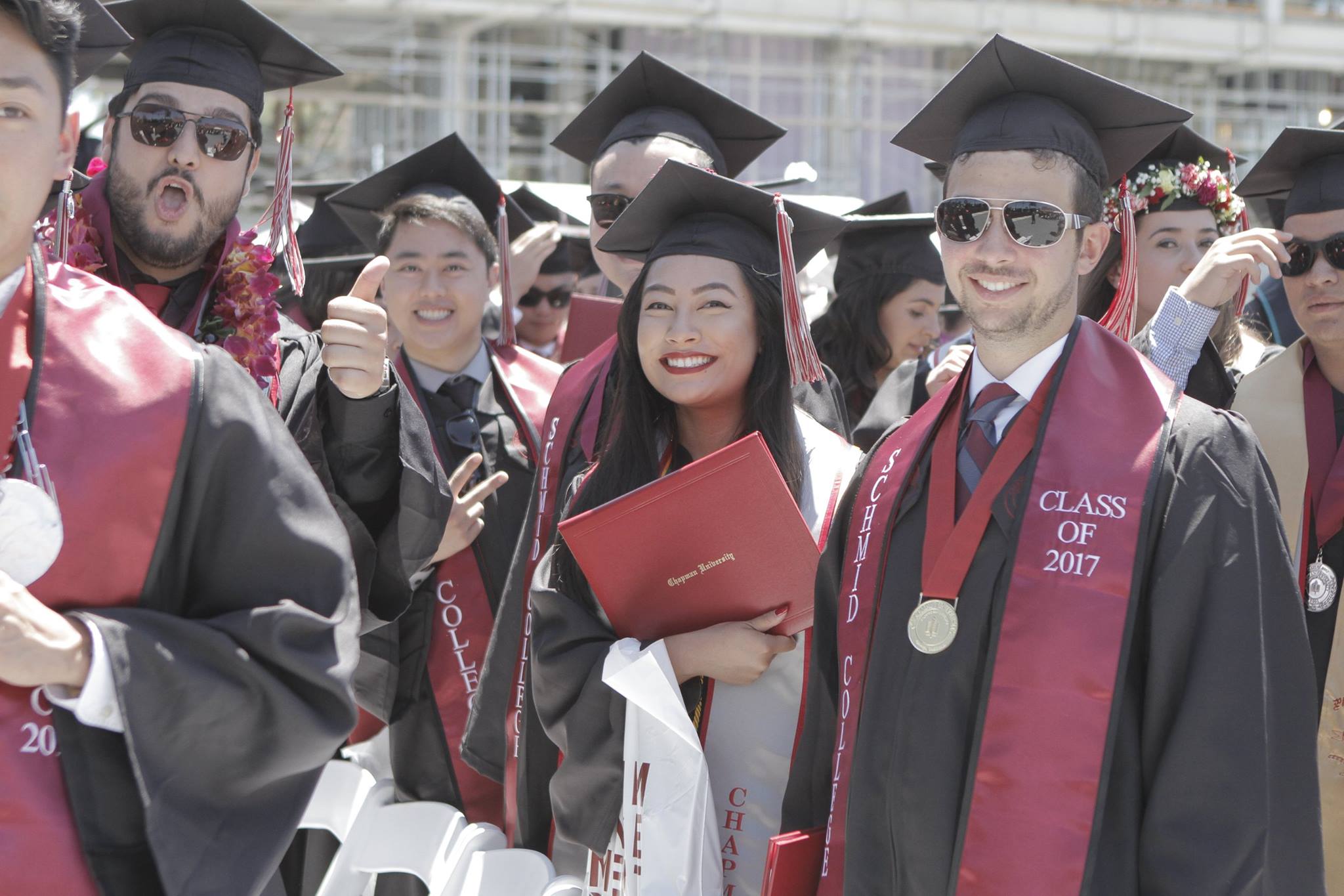 Schmid College graduates at the 2017 Commencement ceremony