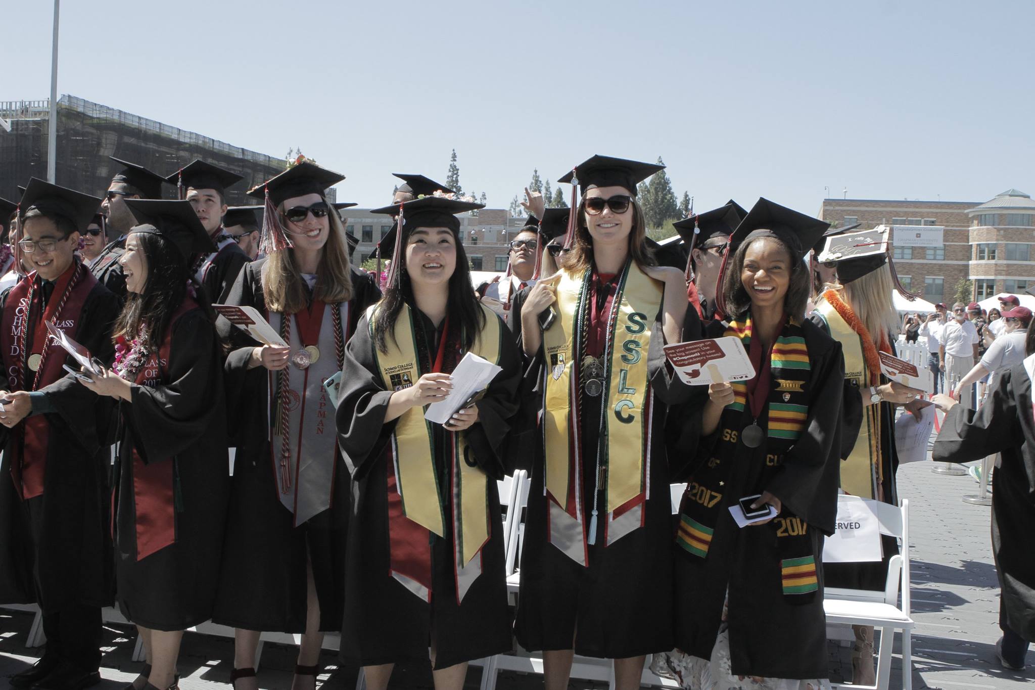 Schmid College graduates at the 2017 Commencement ceremony
