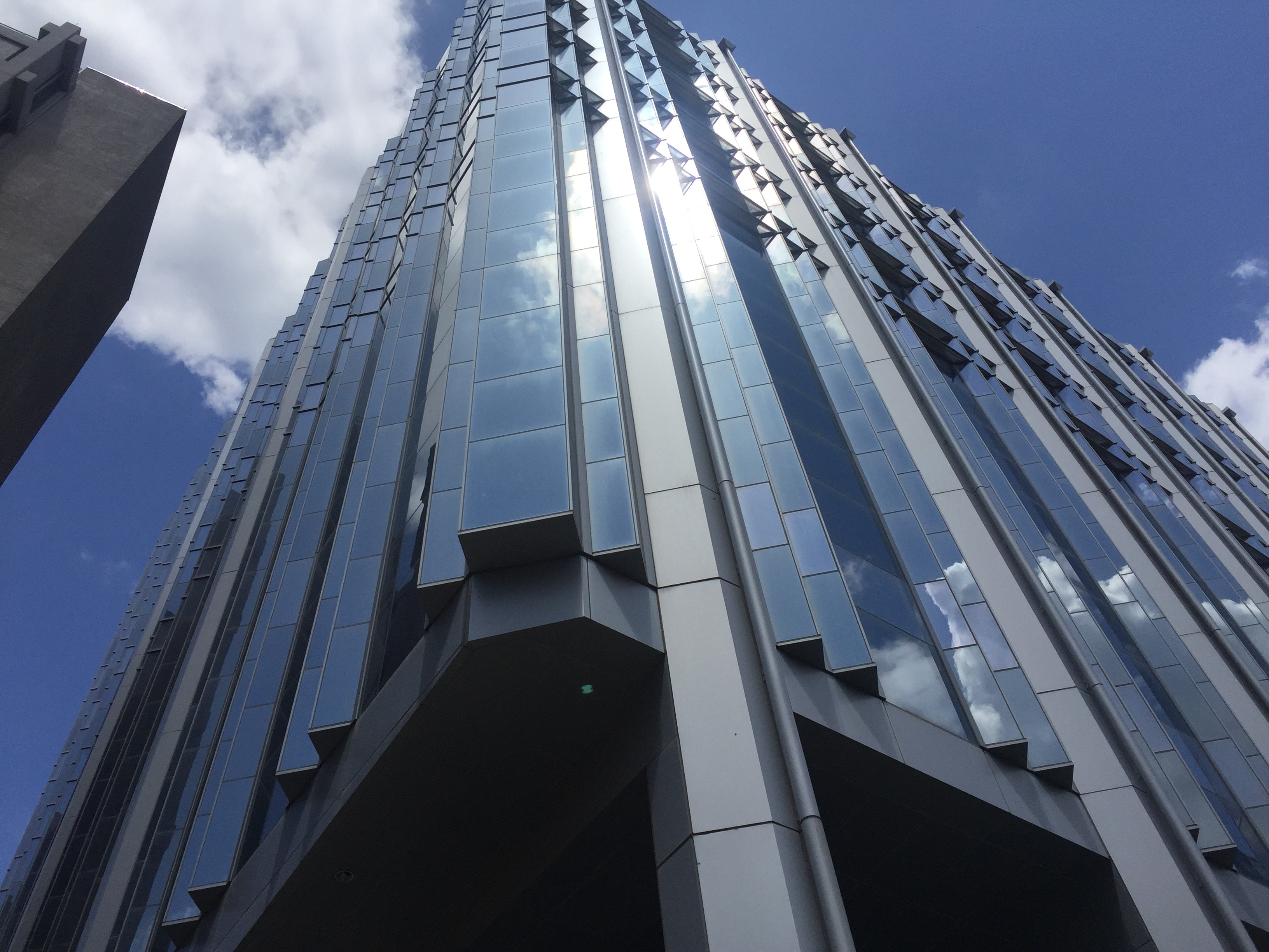 "This is a picture of the research building I work at: The Allkek Building for Biomedical Research. It’s currently the newest building in the Texas Medical Center! -- Vidal Arroyo