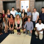 Sara Siwiecki with her fellow undergraduate researchers at Yale.