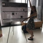 Sara Siwiecki presenting her research during her summer REU at Yale.