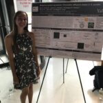 Sara Siwiecki presenting her research during her summer REU at Yale.