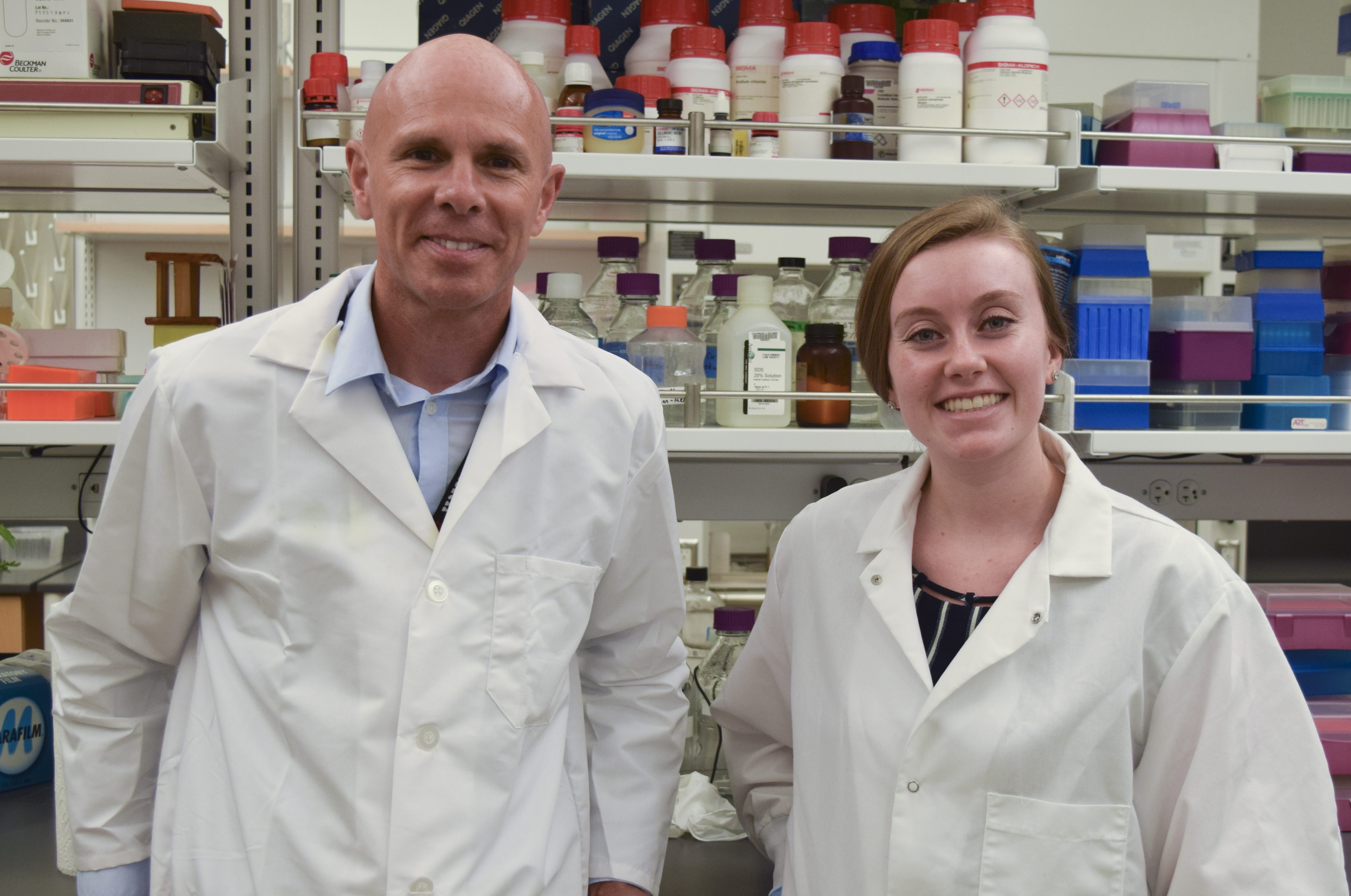 student researcher with Dr. Marco Bisoffi