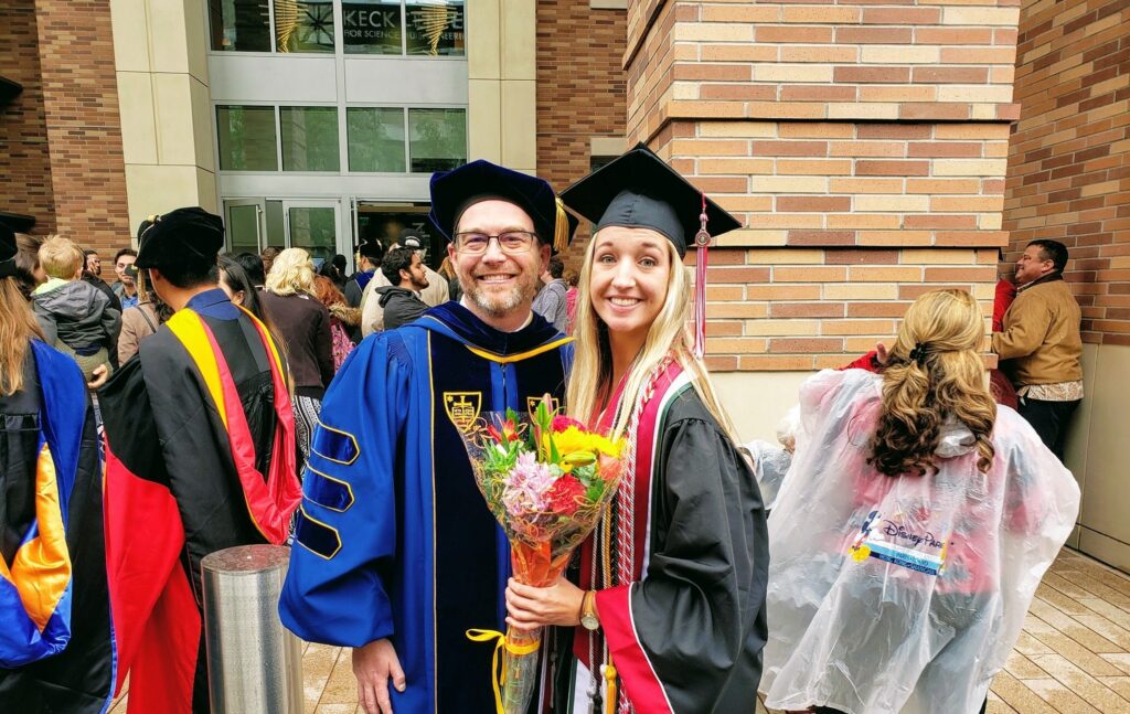 Jenny Gritton with Dr. Keller