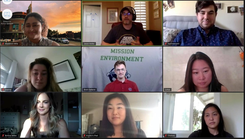 screenshot of ES&P networking event