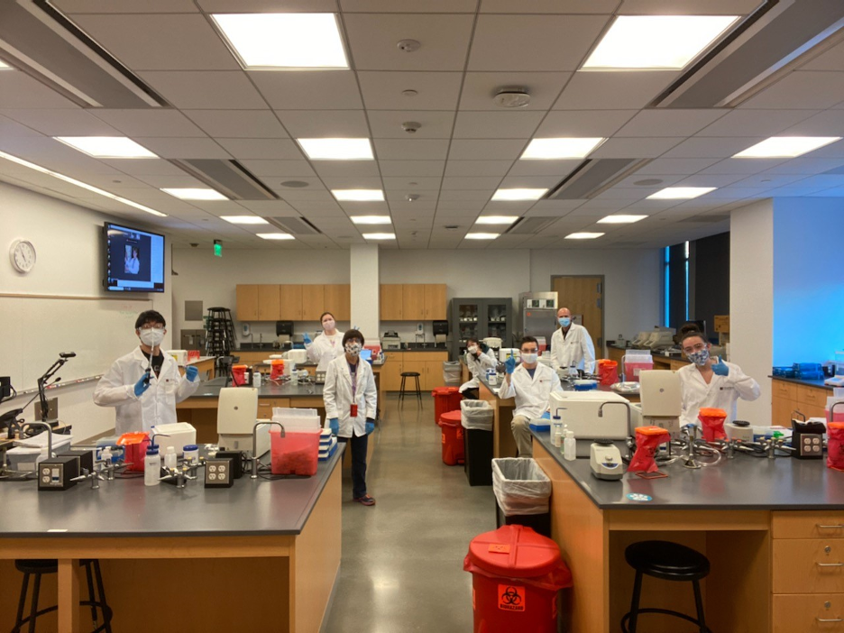 Dr. Rowland-Goldsmith with her Molecular Genetics students