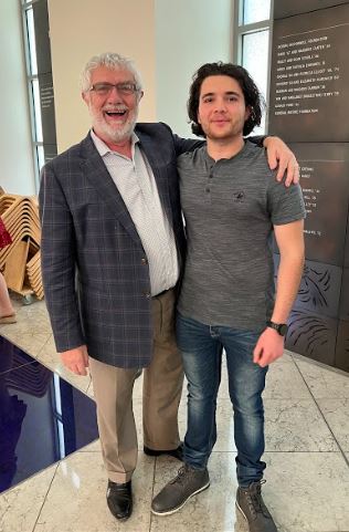 Natanael Alpay with President Struppa