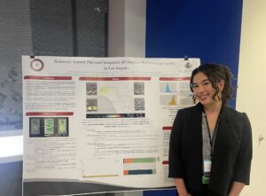 Ashley presenting a research poster