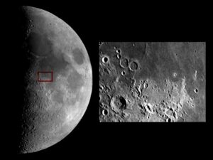 Close up of the Moon