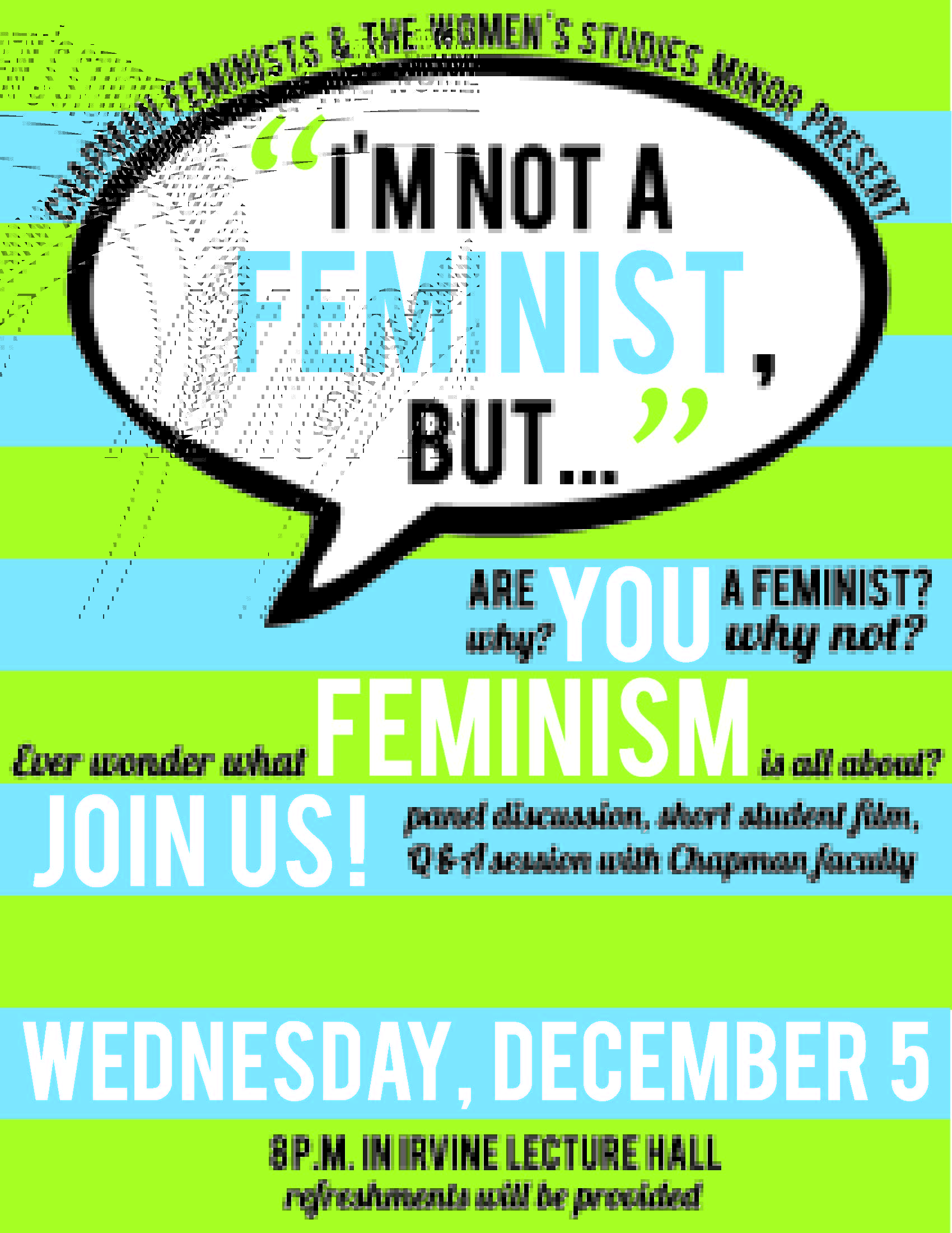 Poster for I'm Not a Feminist But