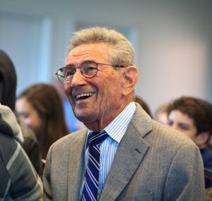 Man smiling.