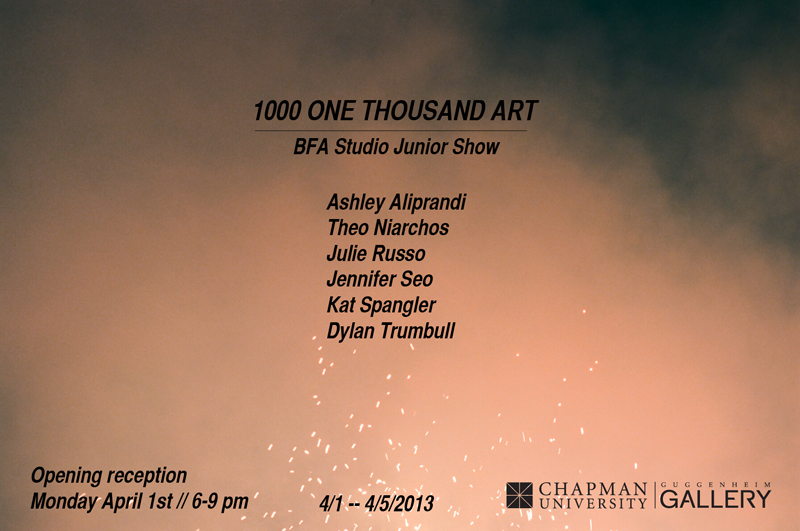 Flyer for 1000 One Thousand Art