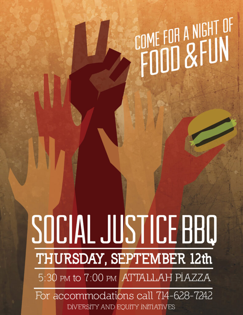 Flyer for Social Justice BBQ