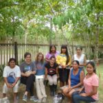 Group of people smiling.