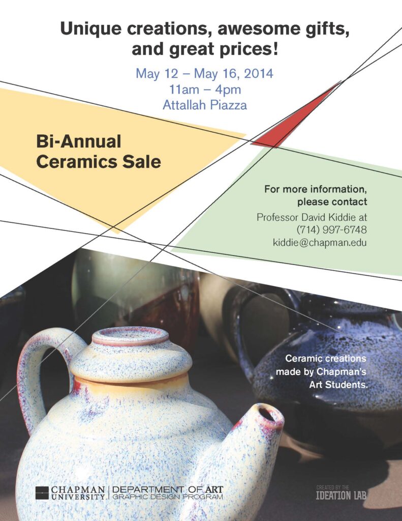 Flyer for Ceramics Sale