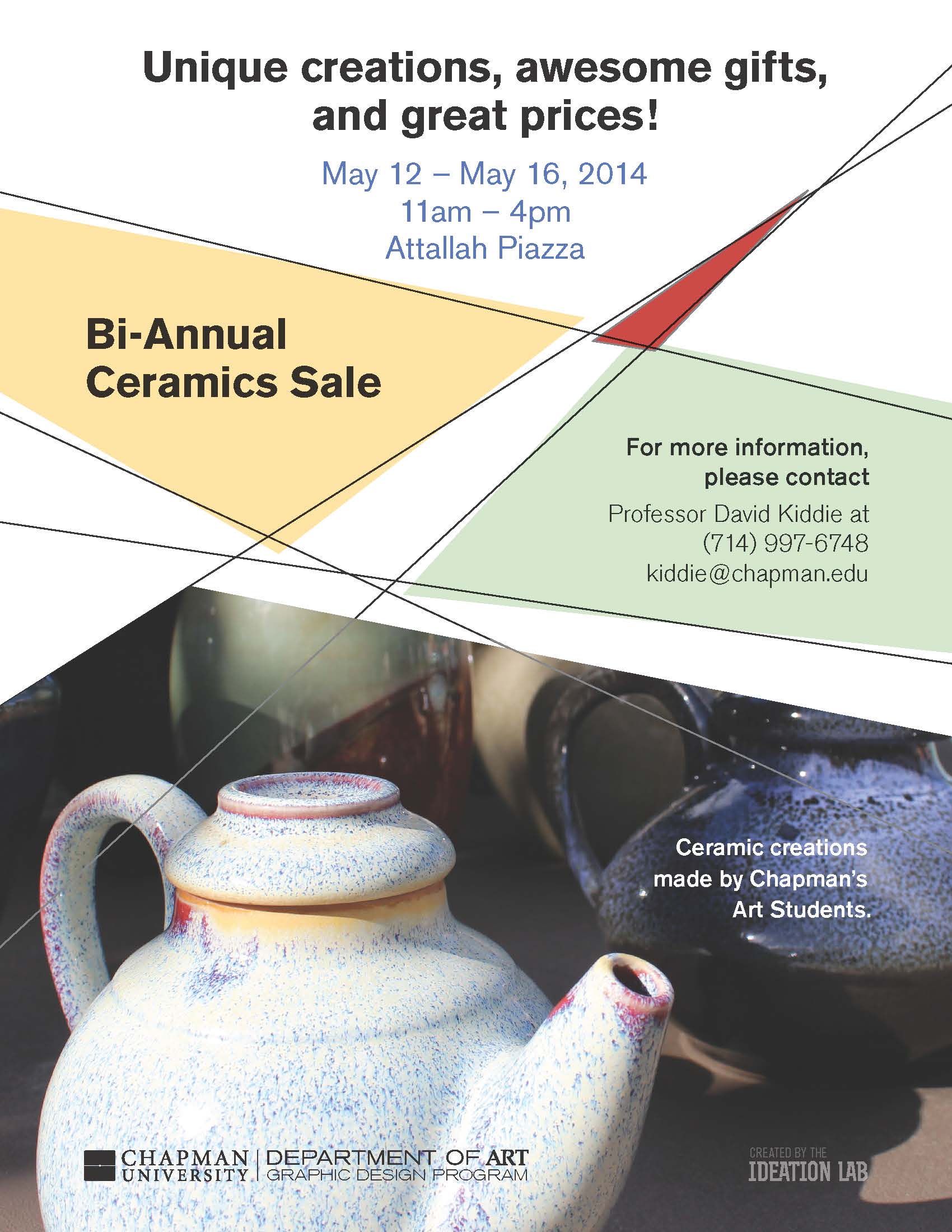 Flyer for Ceramics Sale