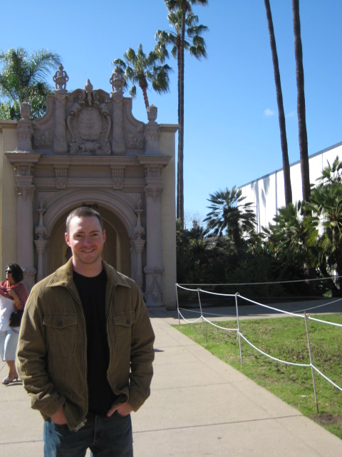 Man smiling.