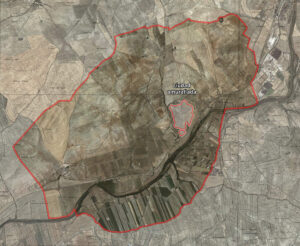 Aerial view of land