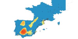 Map of Spain.