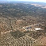 Shot of landscape from plane.