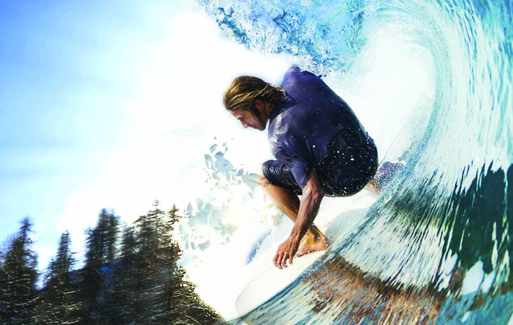 Man surfing.