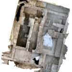 Photogrammetric reconstruction of the trenches excavated to reveal Building E -- an early Christian building -- at Cástulo.