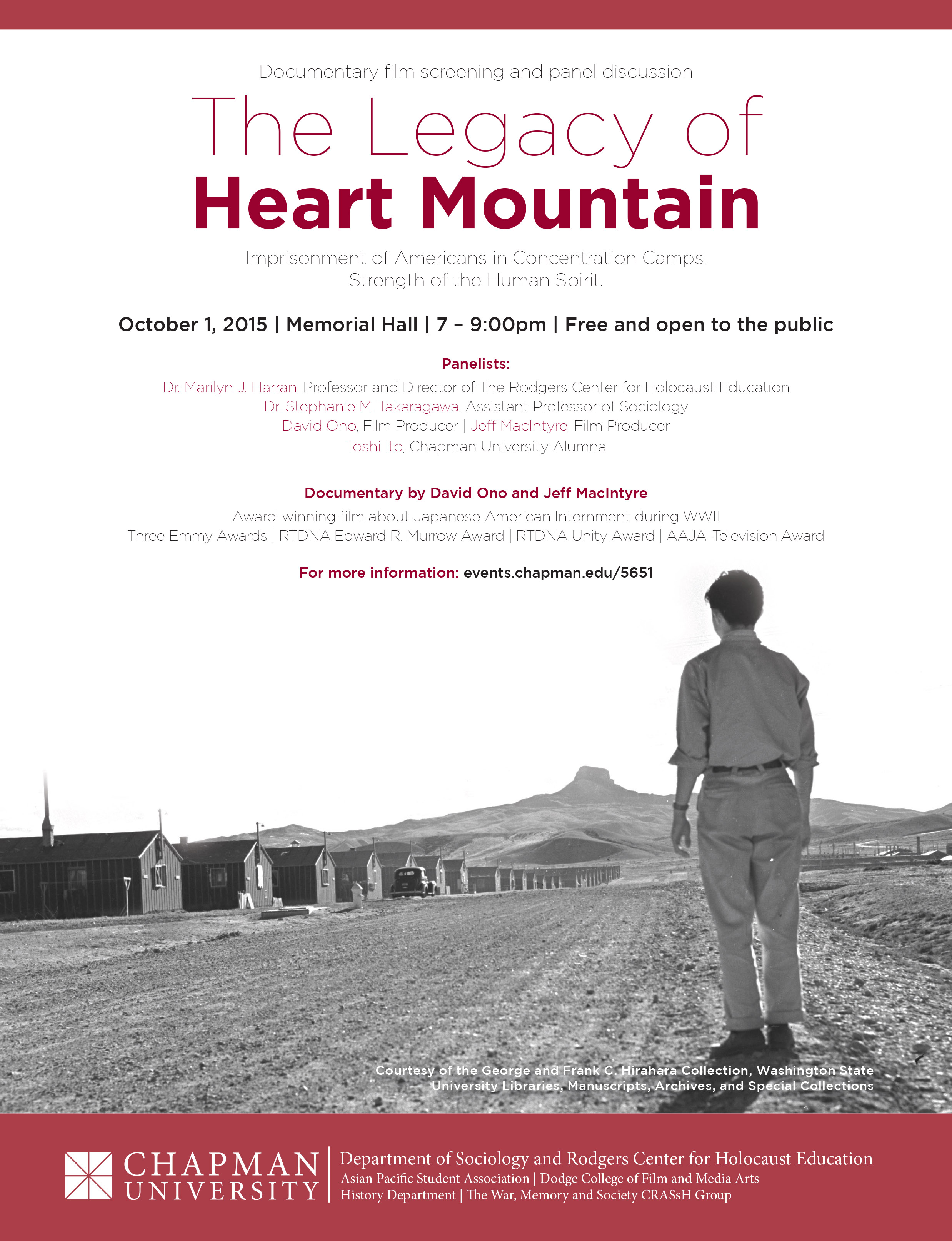Flyer for Heart Mountain