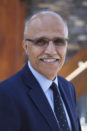 Man smiling.