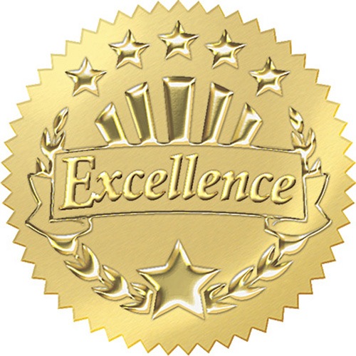Excellence seal.