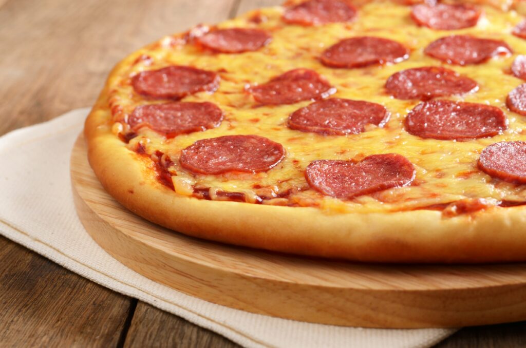 Pepperoni pizza.