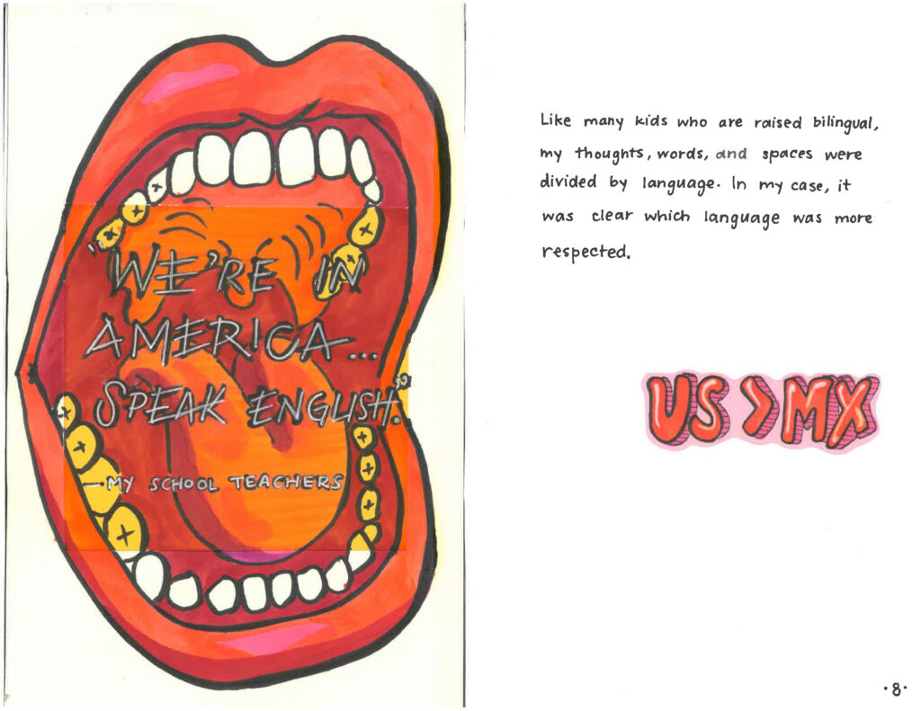 This artwork by Senior Peace Studies major and Aesthetic Activism minor ('21) Natalia Ventura was highlighted in @chapmanlatinx and is titled, TJ Stands for Tijuana, Not Trader Joe's.