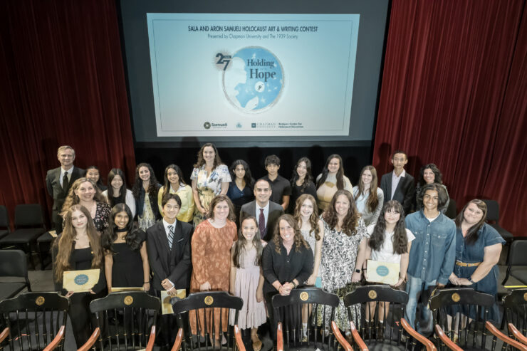 Students Honored at Chapman’s Sala and Aron Samueli Holocaust Art & Writing Contest