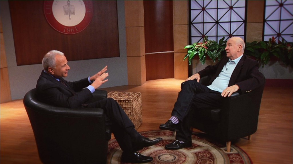 President Jim Doti interviews Tony-winning playwright Terrence McNally