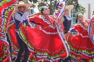 Mexican dancers performing